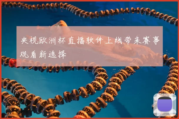 央视欧洲杯直播软件上线带来赛事观看新选择