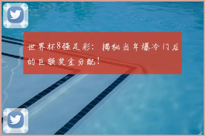 世界杯8强足彩：揭秘当年爆冷门后的巨额奖金分配！